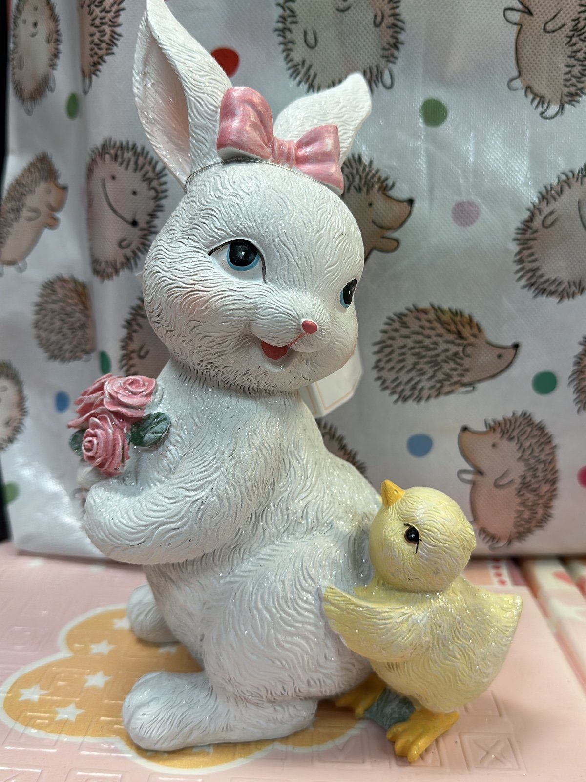 easter bunny baby chick decor