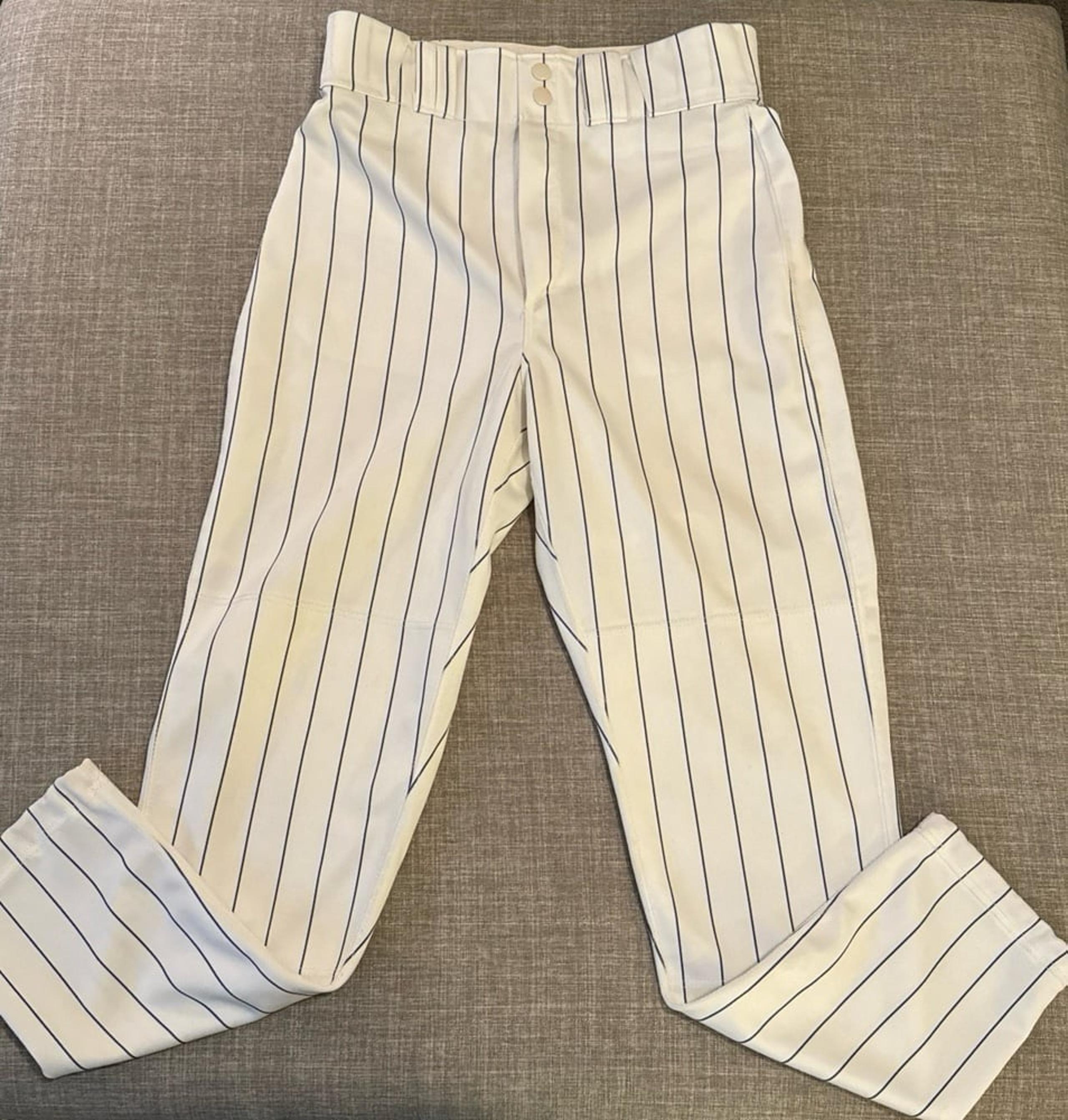 Russell Athletic White Pinstriped Baseball Pants Men’s Size 32