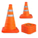 (2x) Pack of 4 Collapsible Pop-Up Traffic Cone Orange 15.5 inch