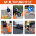(2x) Pack of 4 Collapsible Pop-Up Traffic Cone Orange 15.5 inch