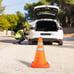 (2x) Pack of 4 Collapsible Pop-Up Traffic Cone Orange 15.5 inch