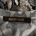 NEW Roberto Cavalli Grey Snake Printed Knit Scoop Neck Silk Blouse Top S 4