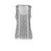 NEW Roberto Cavalli Grey Snake Printed Knit Scoop Neck Silk Blouse Top S 4