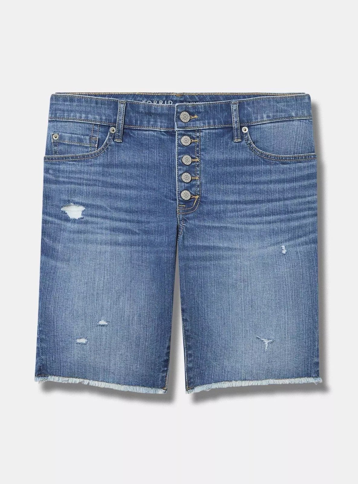 Torrid Perfect Boyfriend Bermuda Vintage Stretch Mid-Rise Short
