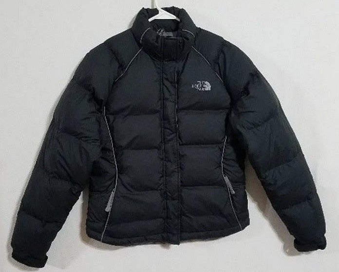 North Face Womens Black Small Ski Jacket Goose Down Puffer Ladies Coat Bubble