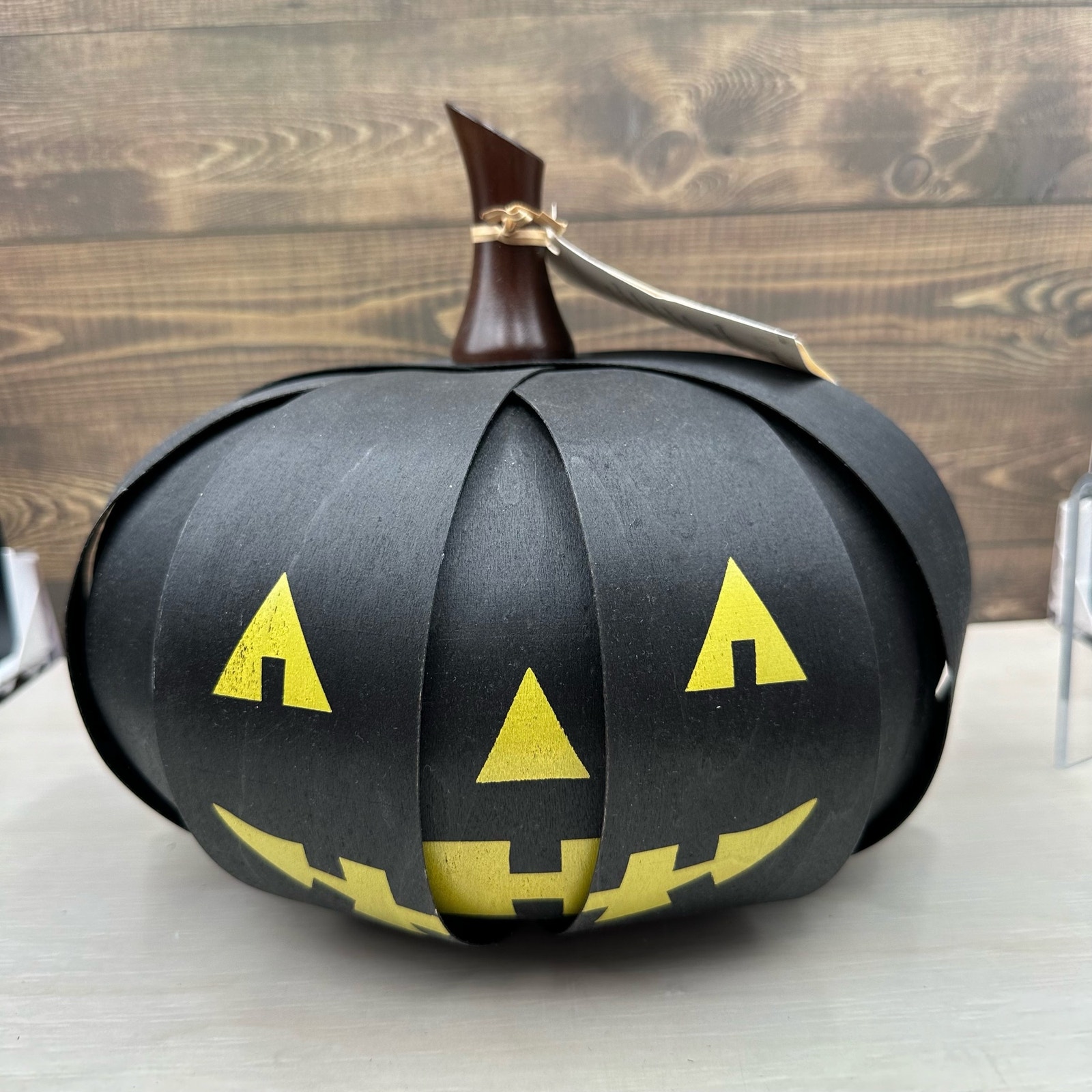 Longaberger 2014 Splint Scaredy Punkin Black Decorative Jack-o-Lantern