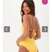 NWOT Trina Turk Joplin Petal Cut One Piece Swimsuit Daisy Yellow 8