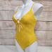 NWOT Trina Turk Joplin Petal Cut One Piece Swimsuit Daisy Yellow 8
