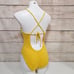 NWOT Trina Turk Joplin Petal Cut One Piece Swimsuit Daisy Yellow 8
