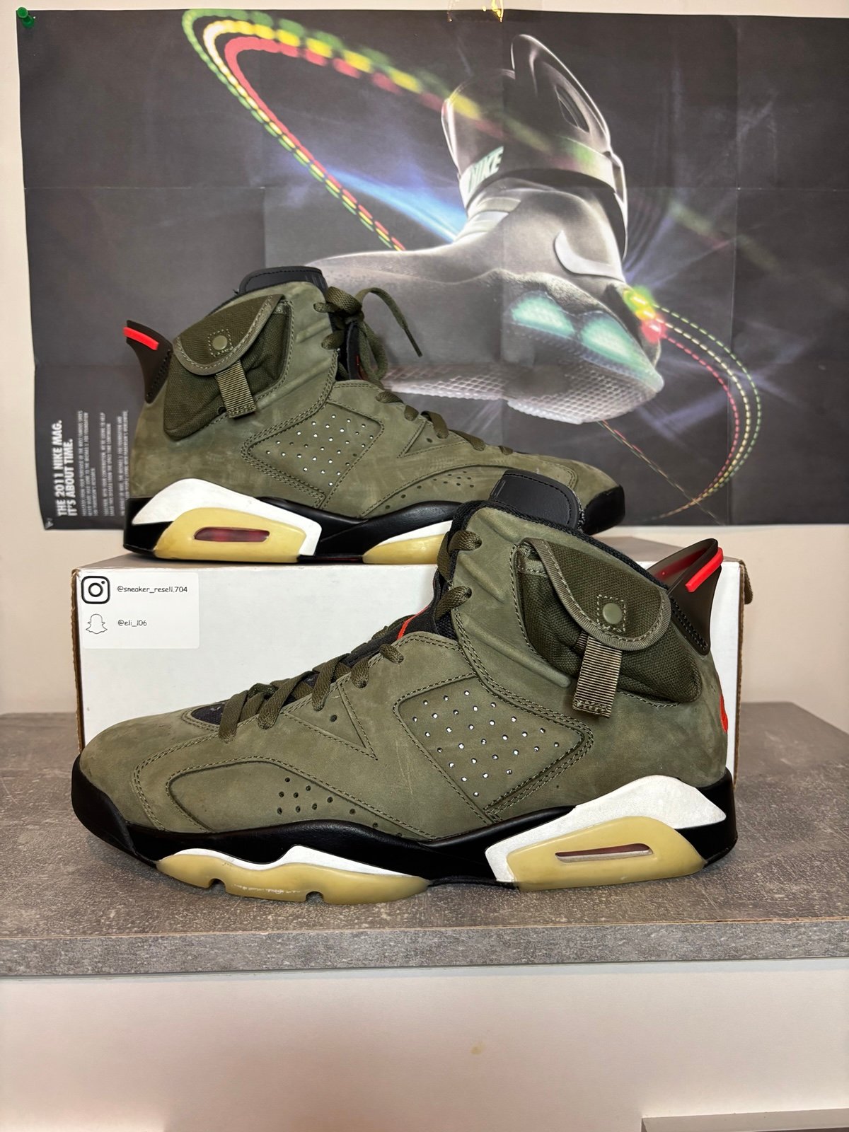 Jordan 6 travis scott size 11