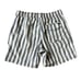 Men's M RVCA Gray & Yellow Stripe Drawstring Pocket Boardshorts Swim Trunks