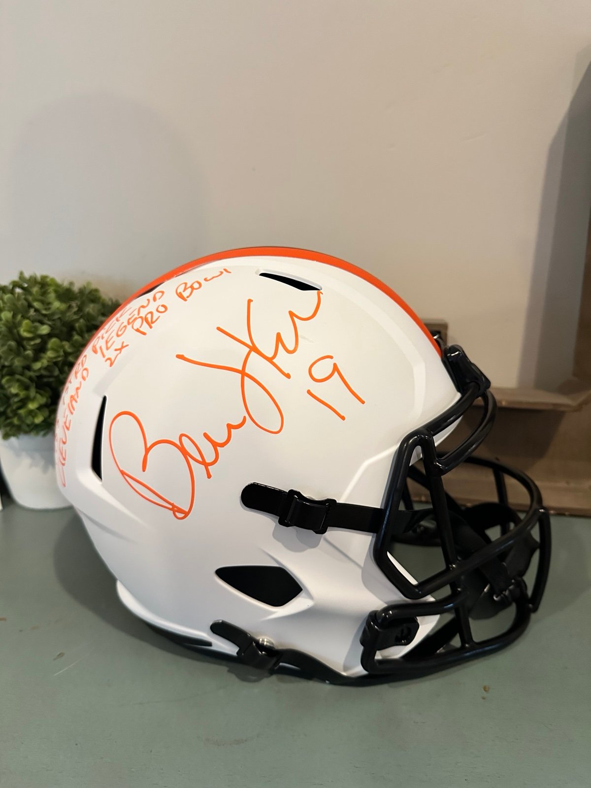 Autographed Bernie Kosar Cleveland Browns Full Size Replica Helmet