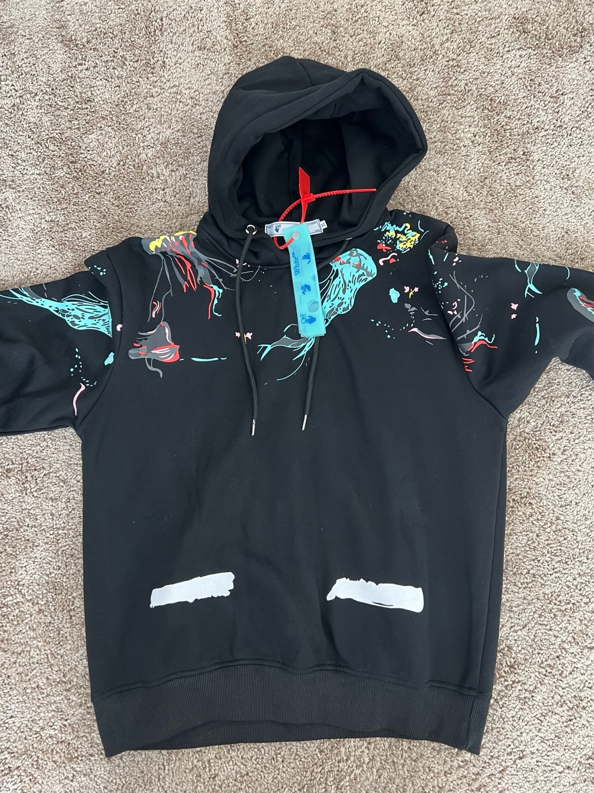Off white hoodie JELLYFISH