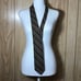 Woolcrafter by Wembley Vintage Brown Striped Mens Necktie