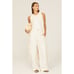 Vince Cream Wide Leg Linen Cargo Pants Women’s Size 8