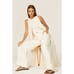 Vince Cream Wide Leg Linen Cargo Pants Women’s Size 8