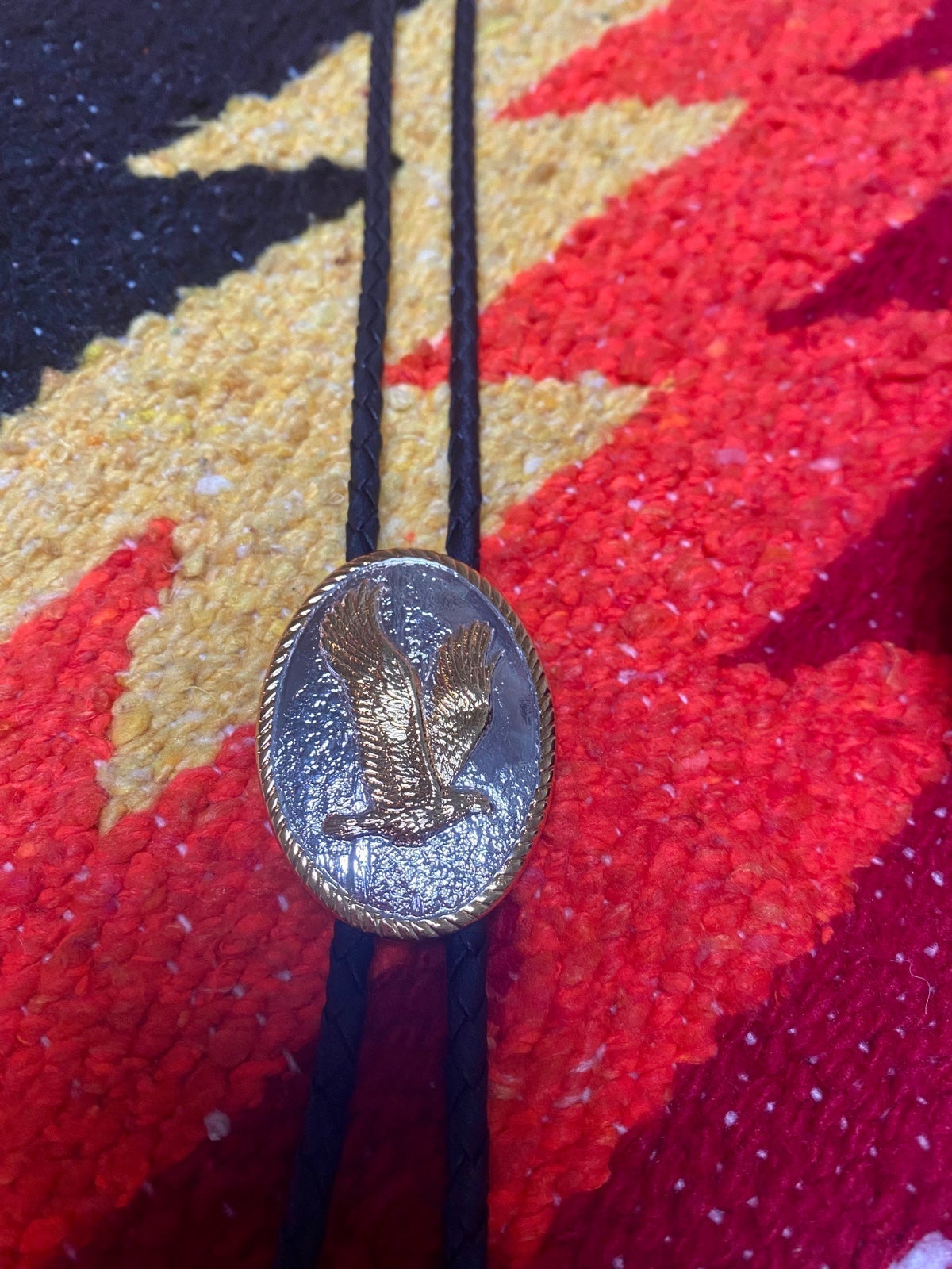 Vintage Solid Brass Bolo Tie unisex