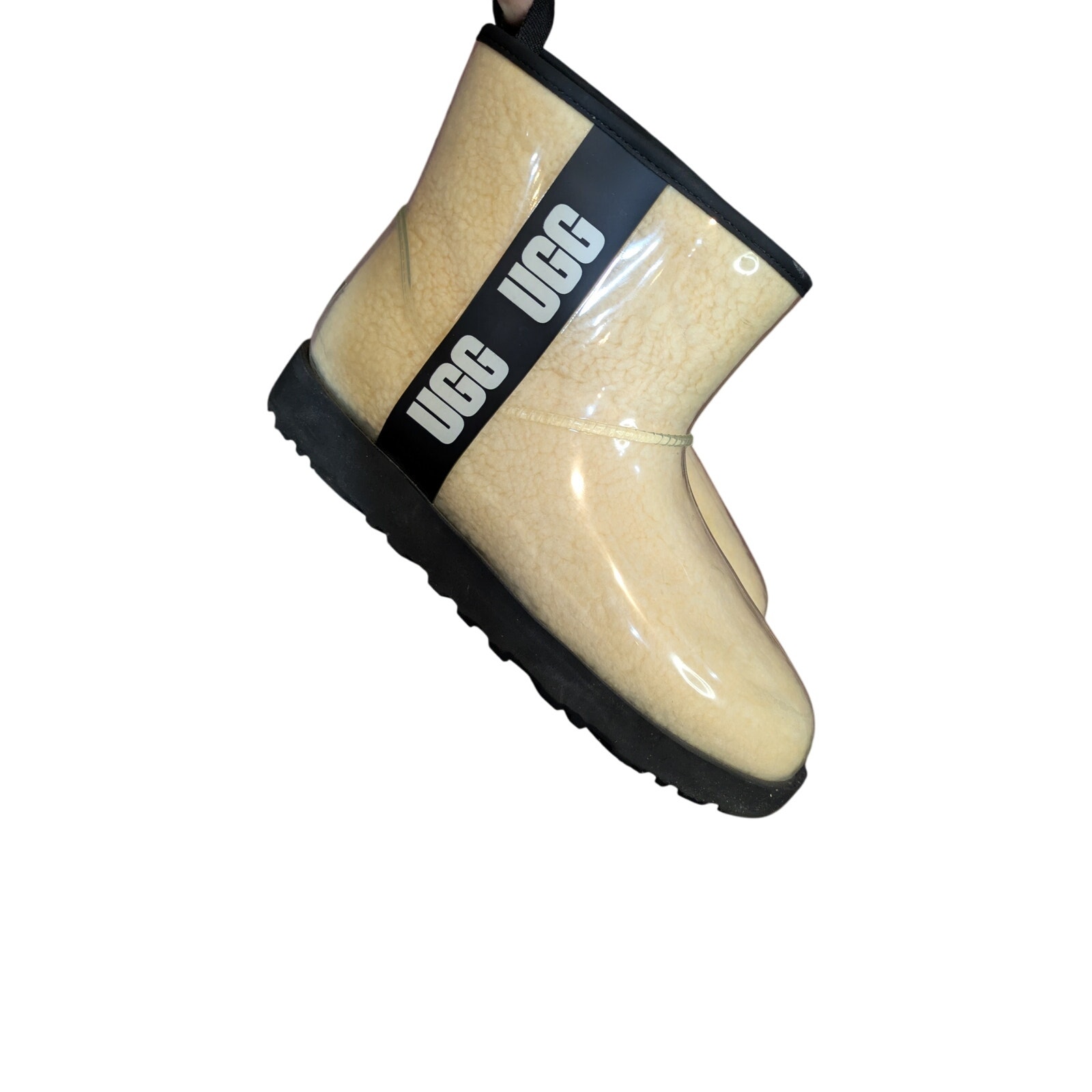 UGG Classic Clear Mini Boot in Natural/Black Women’s Size 9
