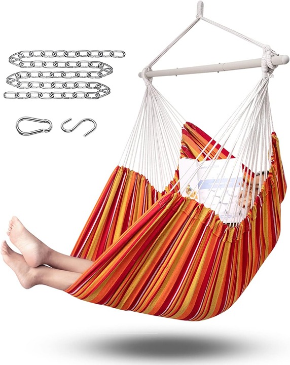 Hammock Chair Swing-XXL Large Hammock Chair-max 500 lbs--klj^