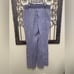 XCVI blue grey mineral wash drawstring waist pull on wide leg pants