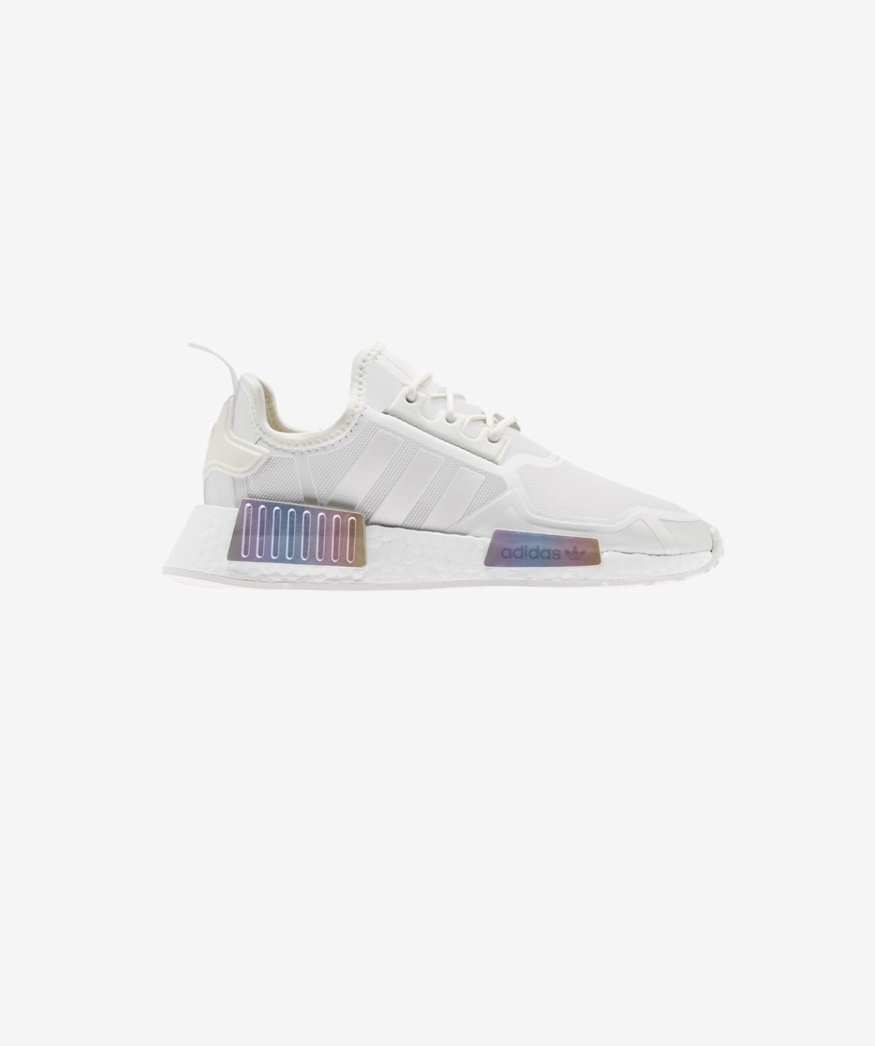 adidas NMD_R1 Core White/Iridescent Grade School Girls' Shoe