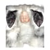VTG Wondertreats Baby Bunny White Rabbit Plush Doll Porcelain Face Jointed 15”