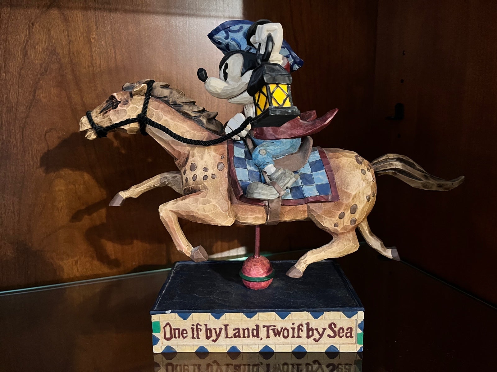 Walt Disney showcase Mickey on horse figurine retired