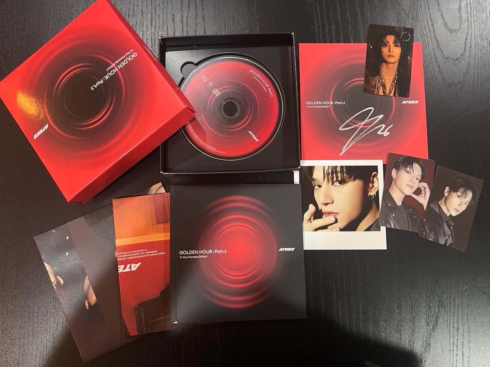 Ateez Golden Hour Part 3 Hello82 signed album postcard Seonghwa In Your Fantasy