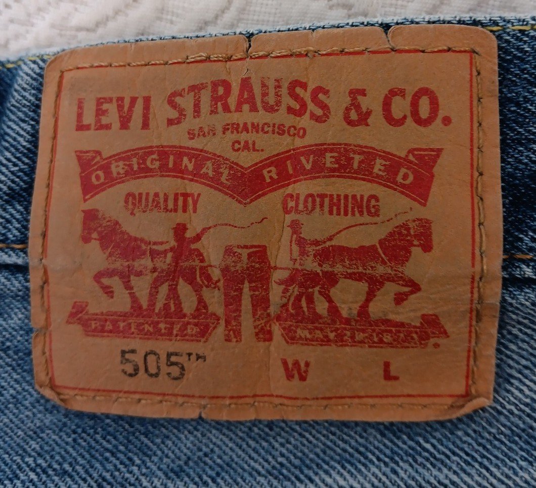 84 Levi 505 Blue Denim Jeans Men 44 X 34 Workwear