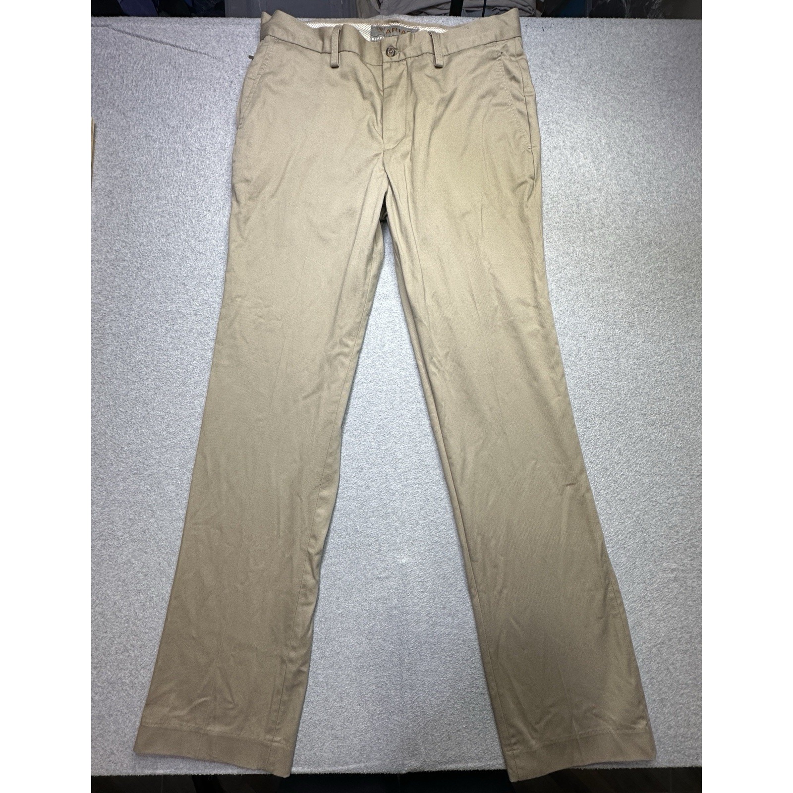 Ariat Performance Khaki Pants Adult 33x36 (34x35.5) Beige Chino Waistband Mens
