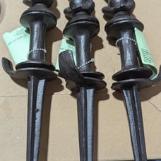 Cast iron frog hose guides (3x)