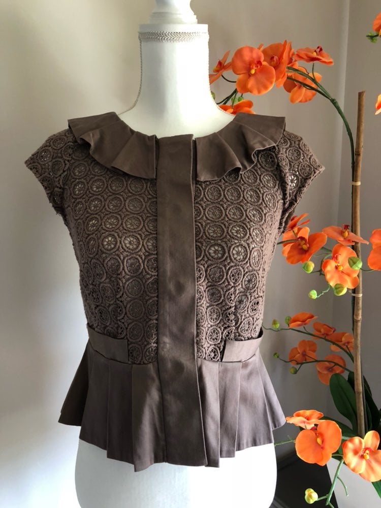 Anthropologie ‘elevenses’ Intricate Top
