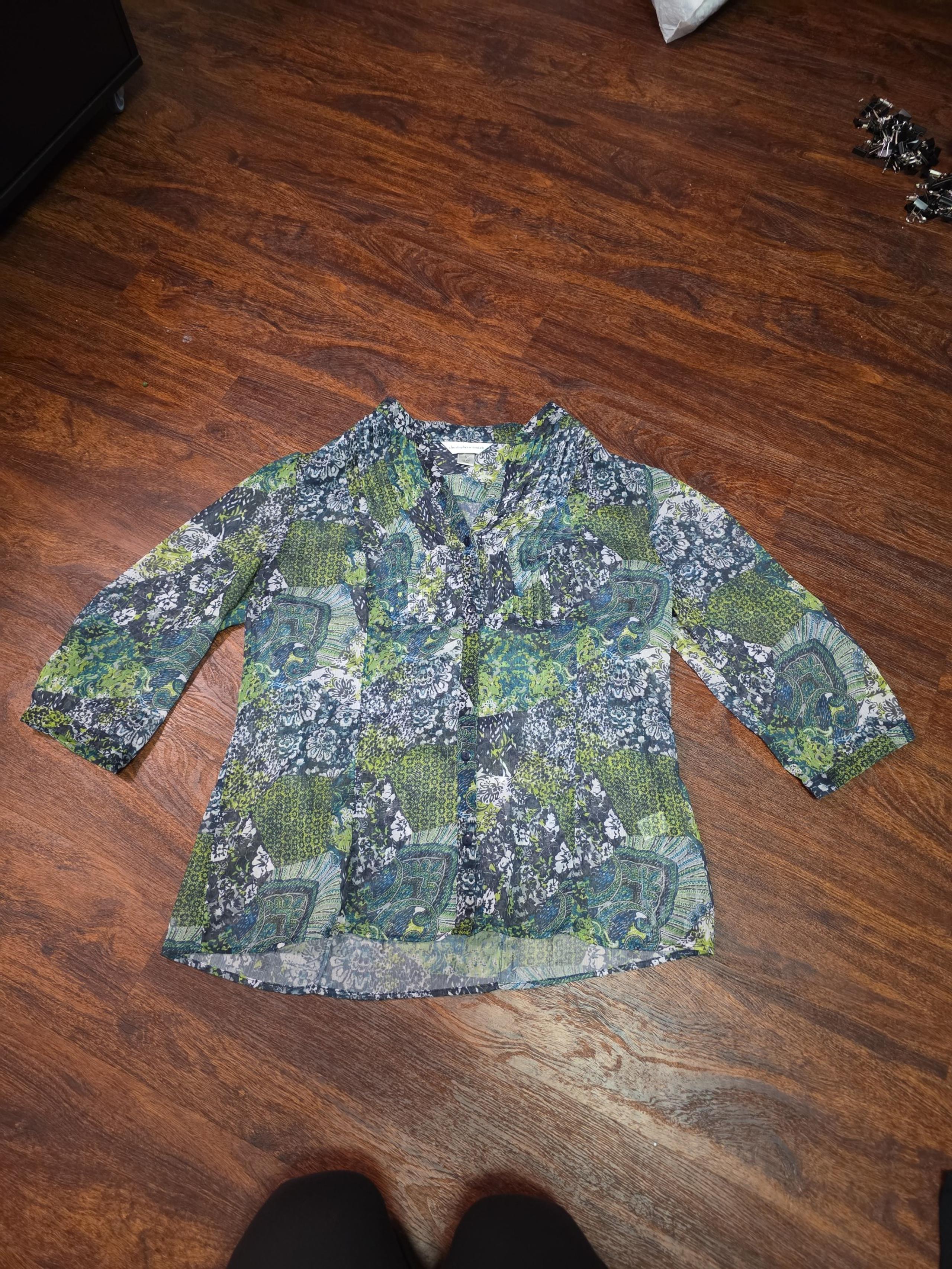 Womens Christoper and Banks button up shirt size Medium
