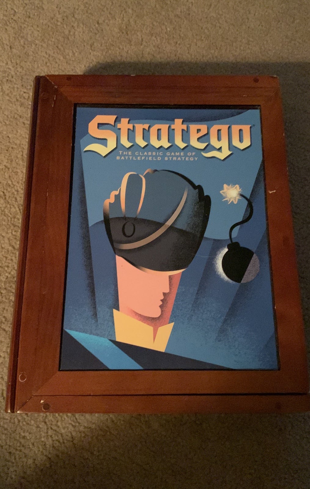 Stratego Board Milton Bradley Vintage Game Collection Wooden Library Book Style Stratego Board Milton Bradley Vintage Game Collection Wooden Library Book Style