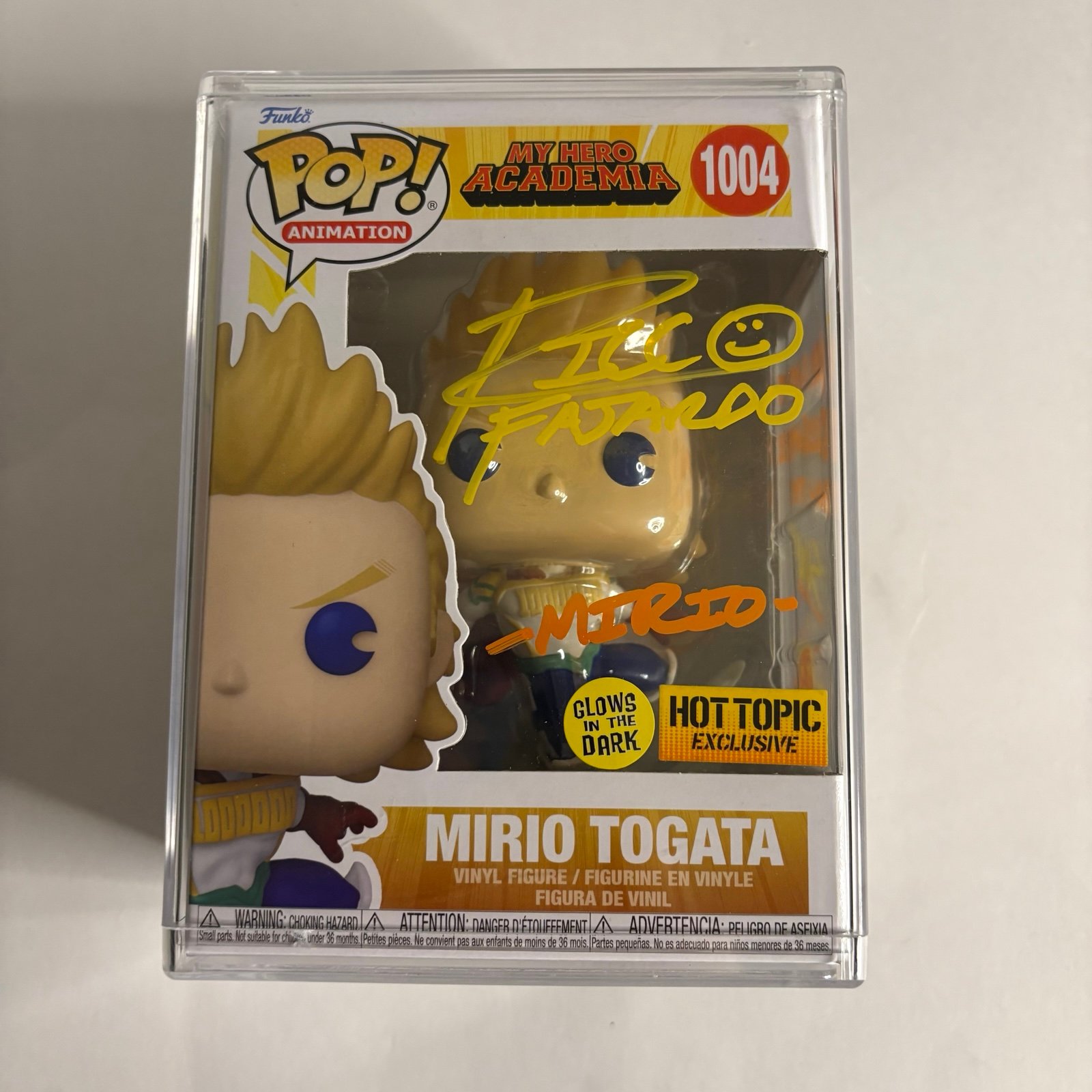 Funko Pop! Animation Mirio Togata Figure signed by Ricco Fajardo