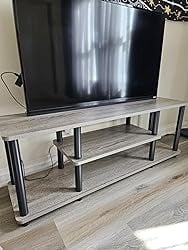 Turn-N-Tube No Tools 3D 3-Tier Entertainment TV Stand up to 50 inch TV, NEW