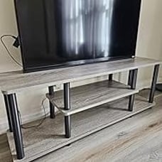 Turn-N-Tube No Tools 3D 3-Tier Entertainment TV Stand up to 50 inch TV, NEW