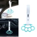 BRAND NEW 2PCS KNUCKLES FINGER GRIP JDM TSURIKAWA RING White Handle Strap Drift