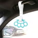 BRAND NEW 2PCS KNUCKLES FINGER GRIP JDM TSURIKAWA RING White Handle Strap Drift