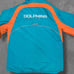 Vintage Miami Dolphins Full Zip Jacket On Field Size Med NFL Football Coat