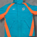 Vintage Miami Dolphins Full Zip Jacket On Field Size Med NFL Football Coat