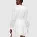 AllSaints Irina Broderie Mini Dress in Chalk White. size US 8 NWOT Brand new w