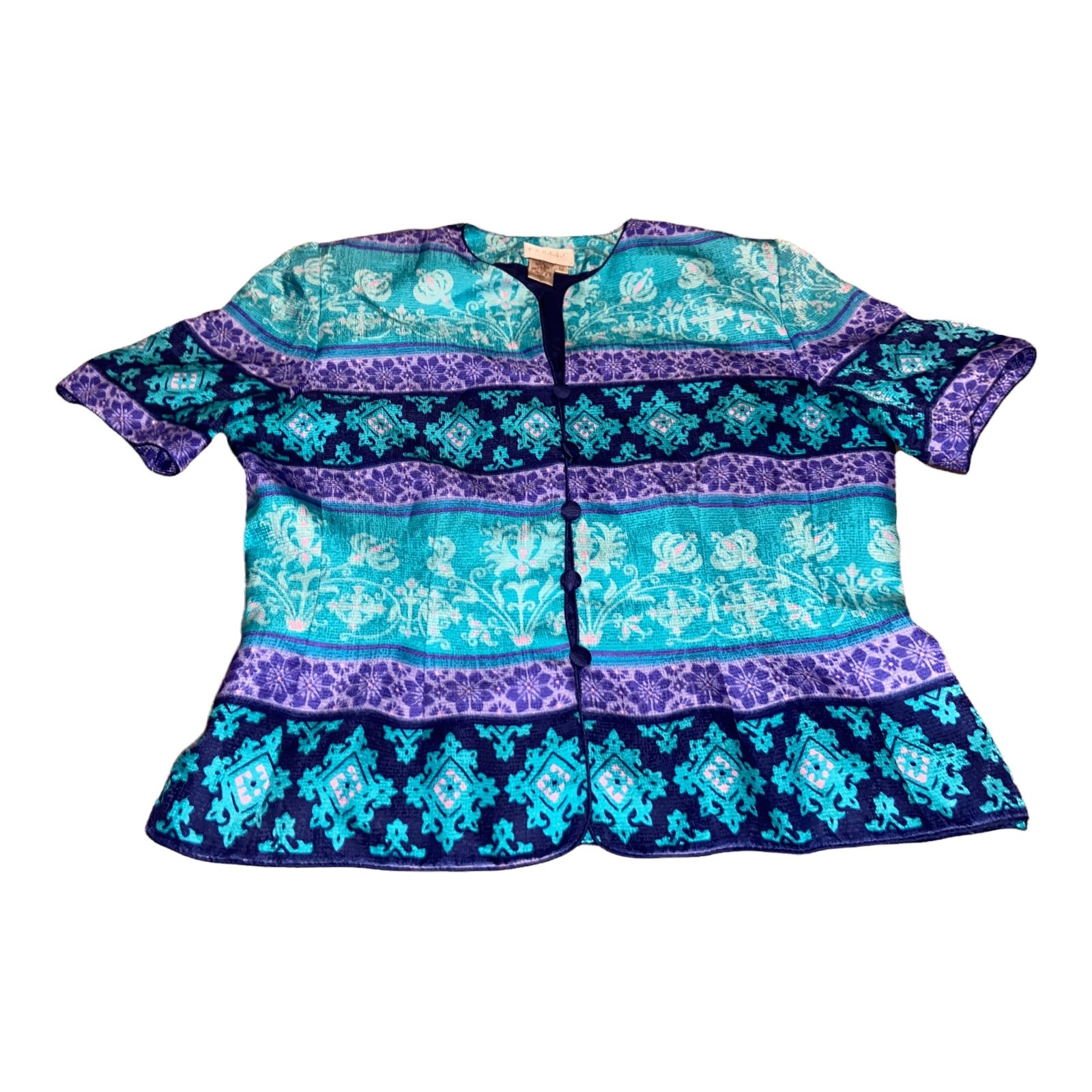 Papell Boutique Silk Cardigan/jacket