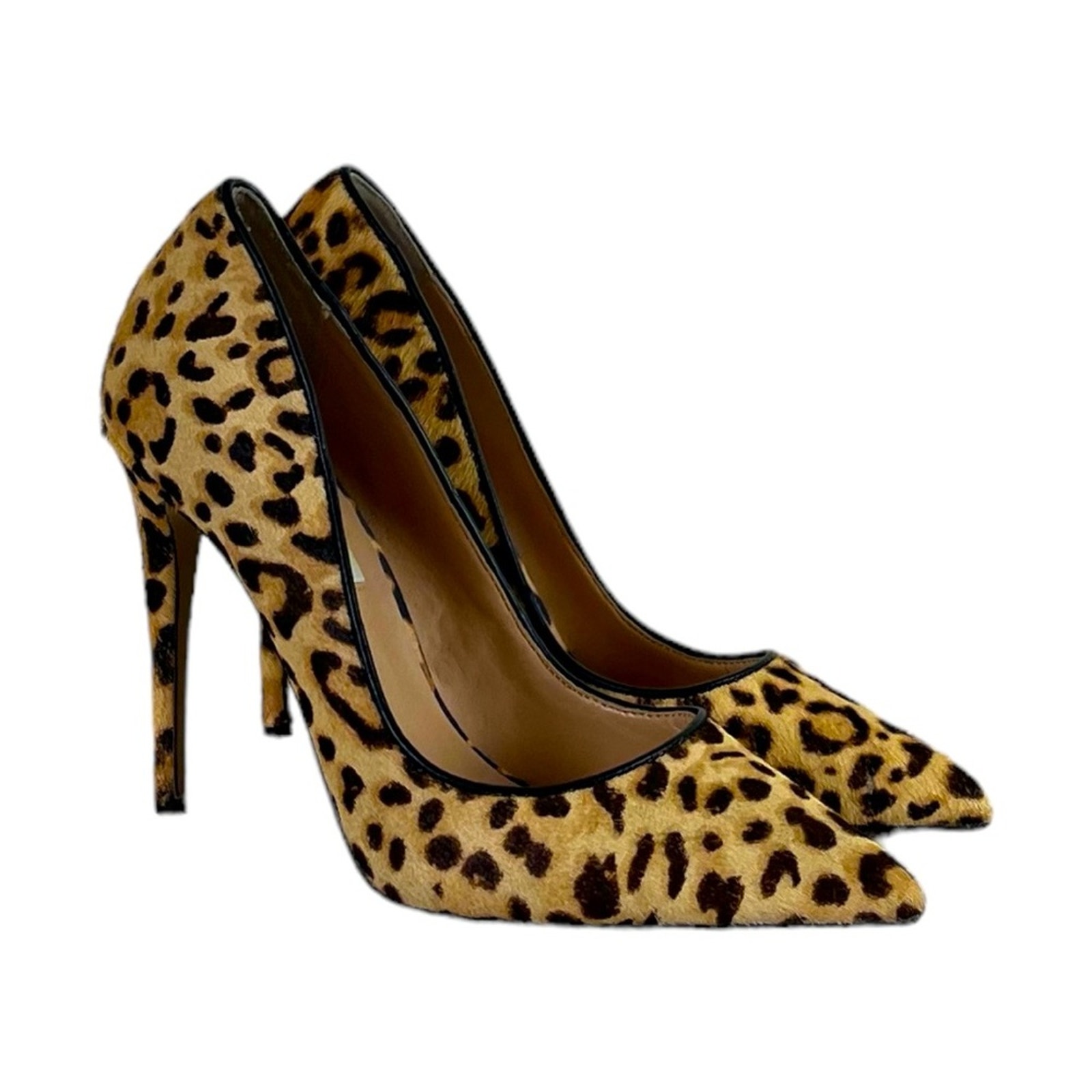 Steve Madden Daisie 4” Heels Leopard Print Calf Hair Pumps Women’s Size 6.5M