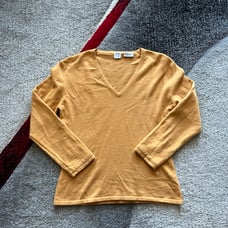 TSE Apricot Pure Cashmere V Neck Sweater