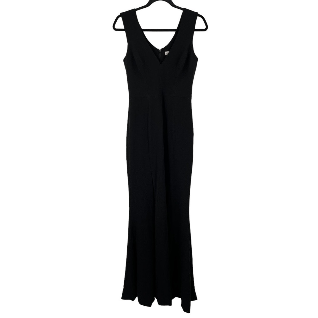 Dress the Population dress Sandra Plunge Crepe Trumpet Gown black Small S
