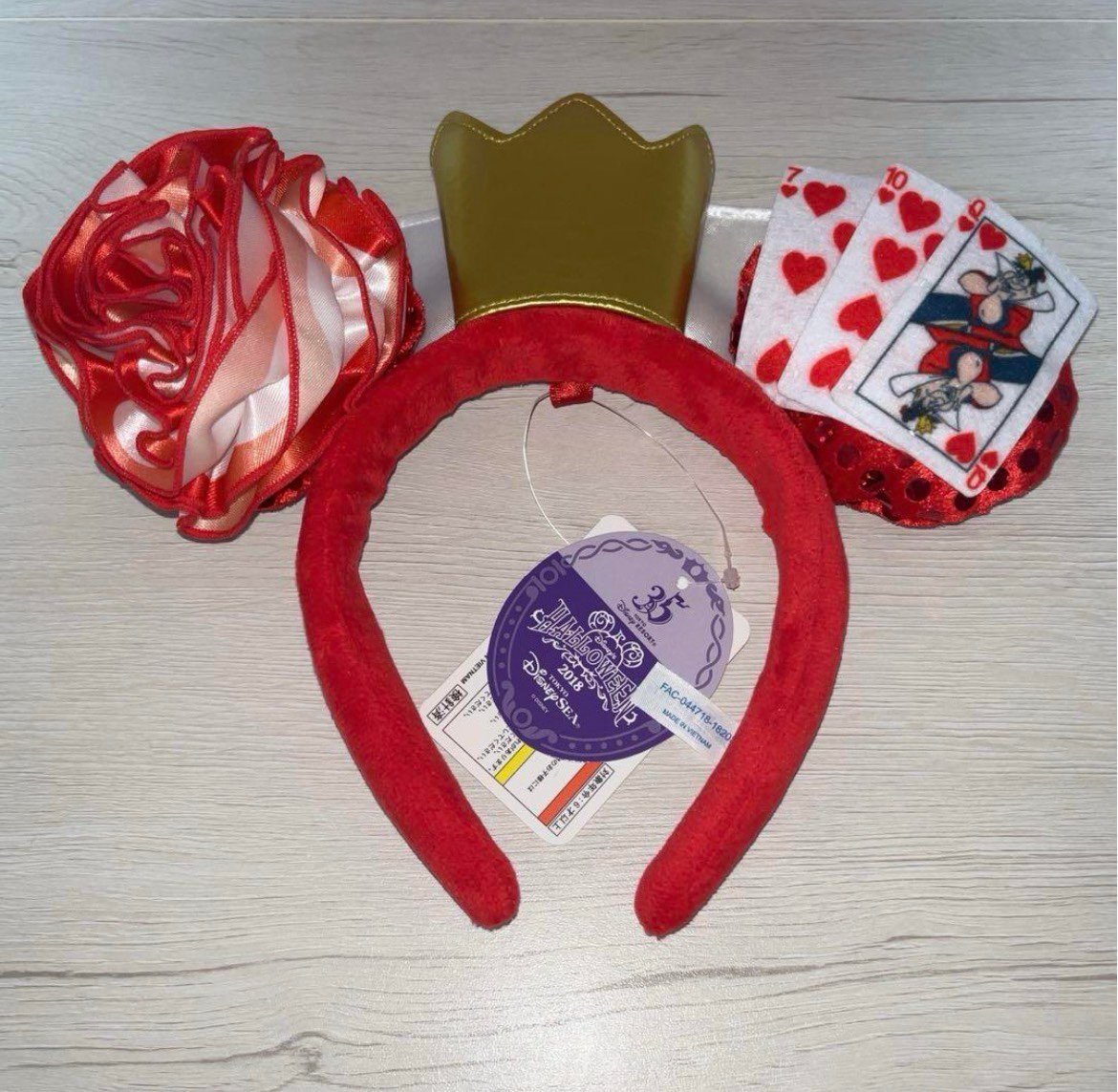 Tokyo Disneyland Ears headband 2023 Halloween queen of hearts