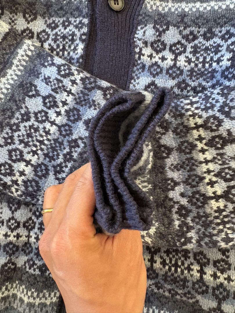 UNUSED Fair Isle Cardigan 22AW