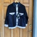 CAPSULE Arabeth Patches Color Block Demi versatile Trucker Jacket Italy Made