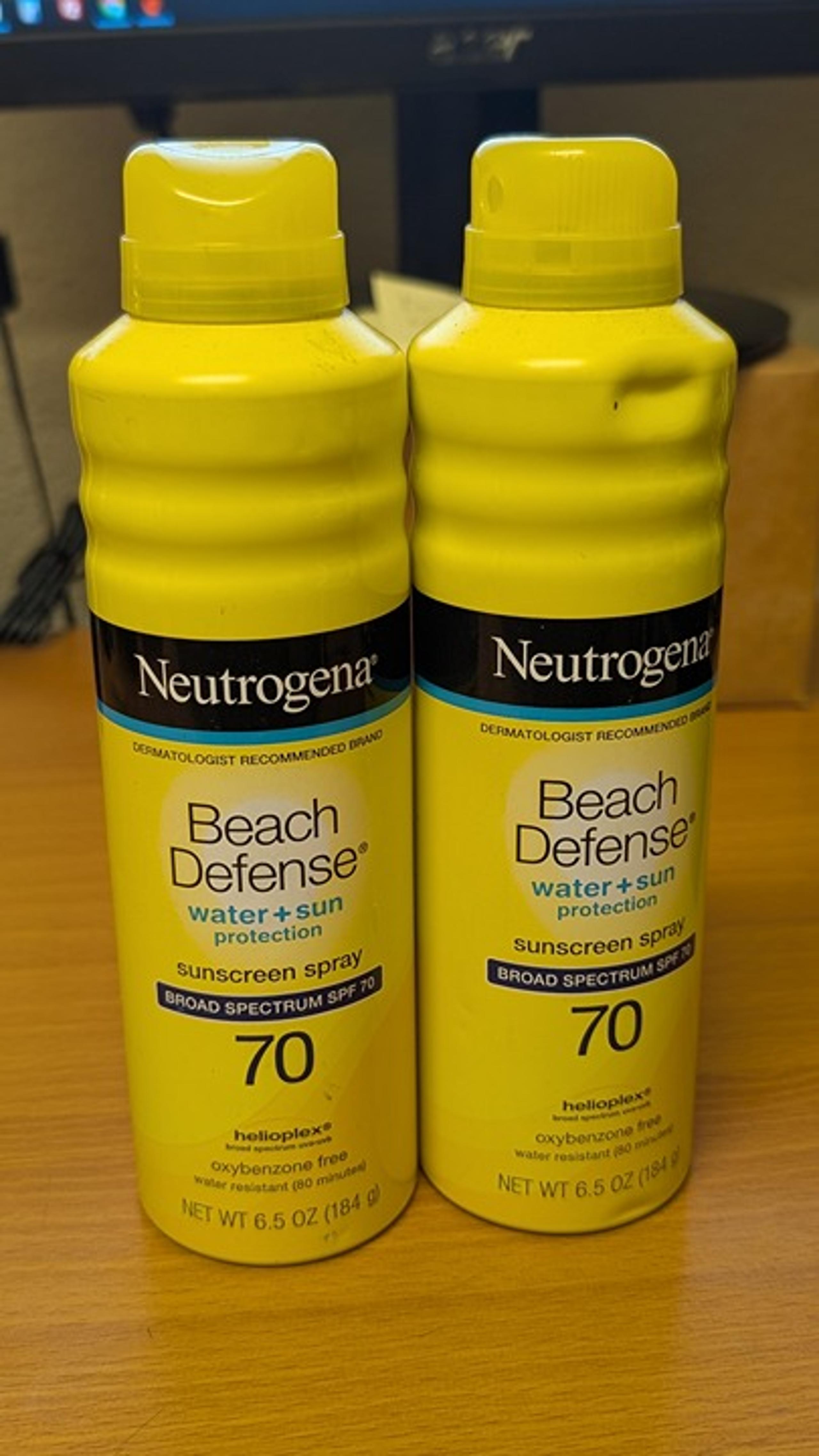 Neutrogena Beach Defense Water + Sun Protection Sunscreen Spray SPF 70 - 2 count